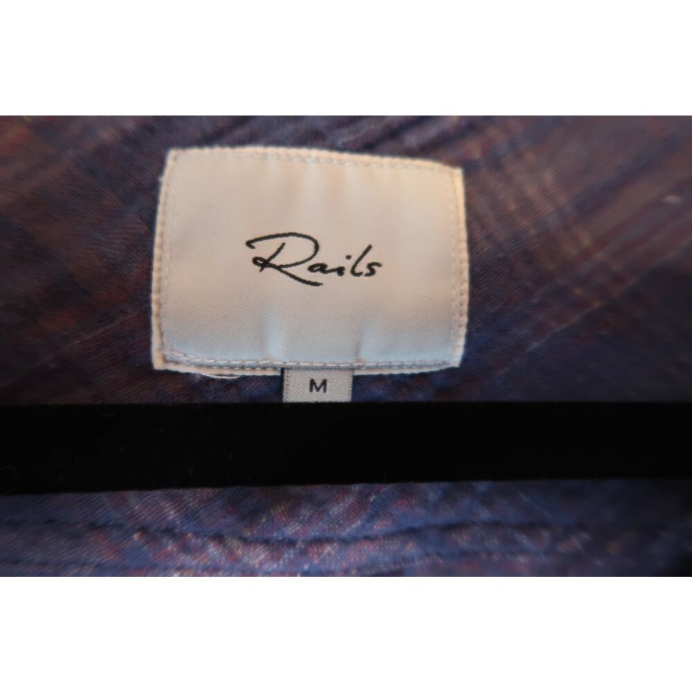 Rails White Sky Mauve Set Of 2 Plaid Flannel Slee… - image 7